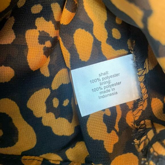 Lane Bryant Top Womens 28 Animal Print Sleeveless Blouse Flowy Tank‎ V-Neck - Picture 5 of 8